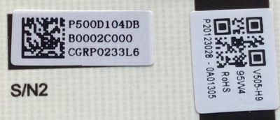 KIT DE TARJETAS PARA TV VIZIO / MAIN A0004G00J / TD.MT5691T.U763 / M0004Q00R / FUENTE PW.95W2.681_V505-H9_V3 / B0002C000 / P500D104DB / PANEL V500DJ6-D03 REV.CB / MODELO V505-H9	 - Imagen 4